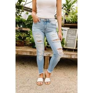 NEW KANCAN lighten up jeans in light wash